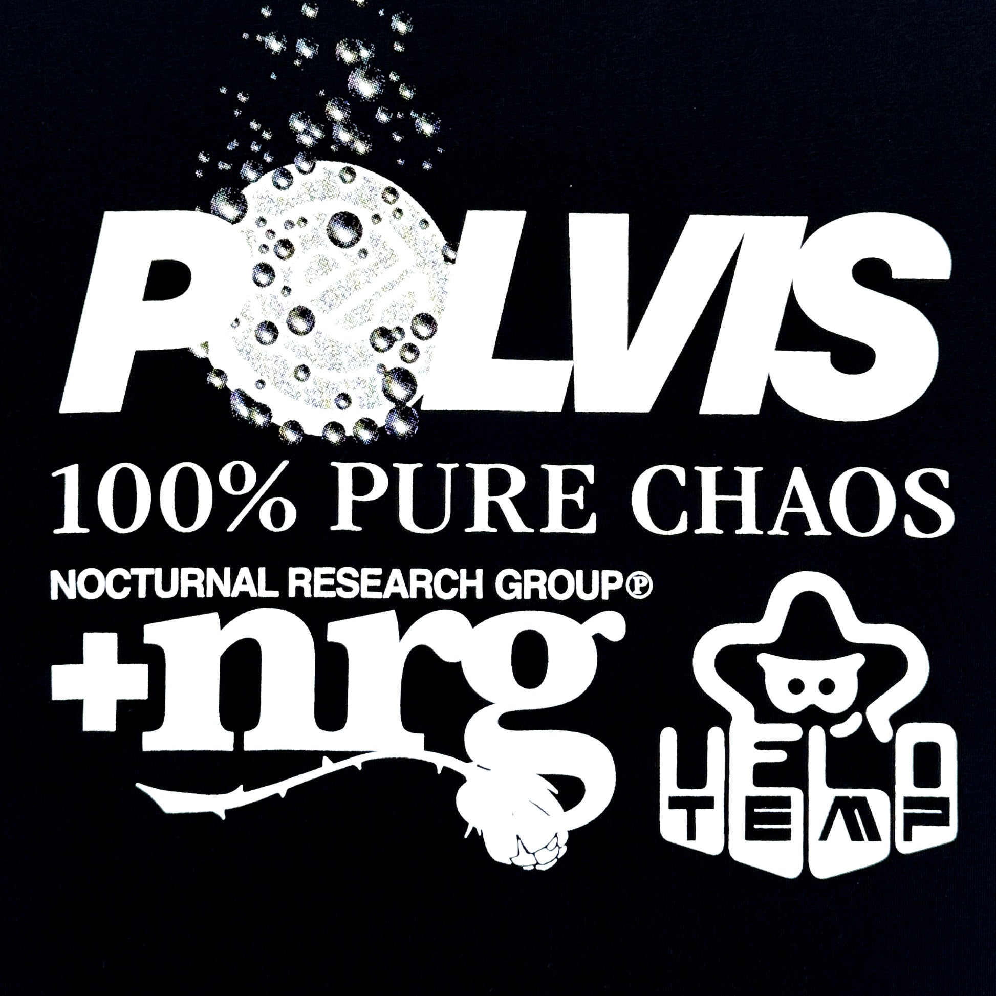 PELVIS x VELO TEMP - STAR POWER UP TEE BLACK