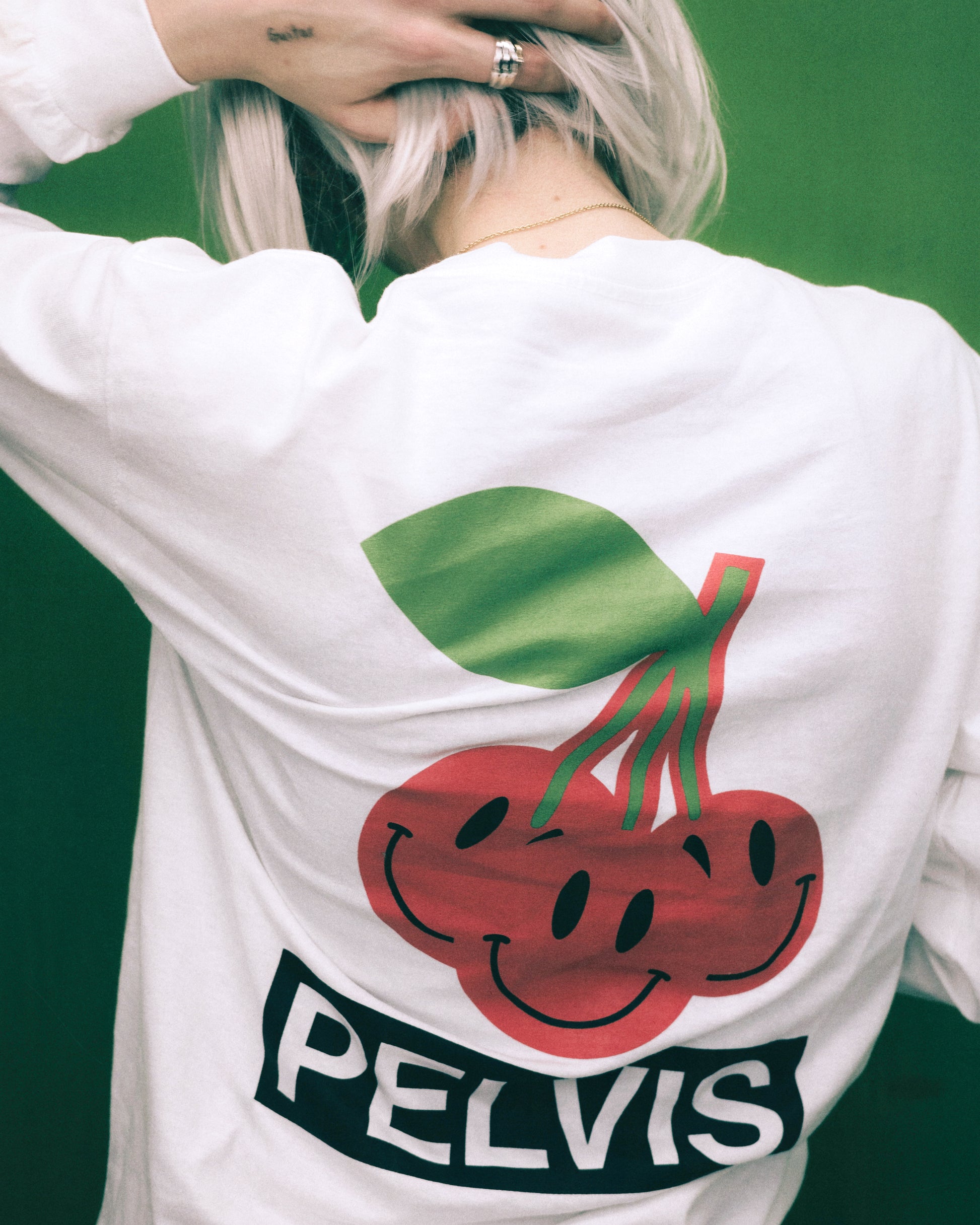 CHERRY MOON LS TEE WHITE