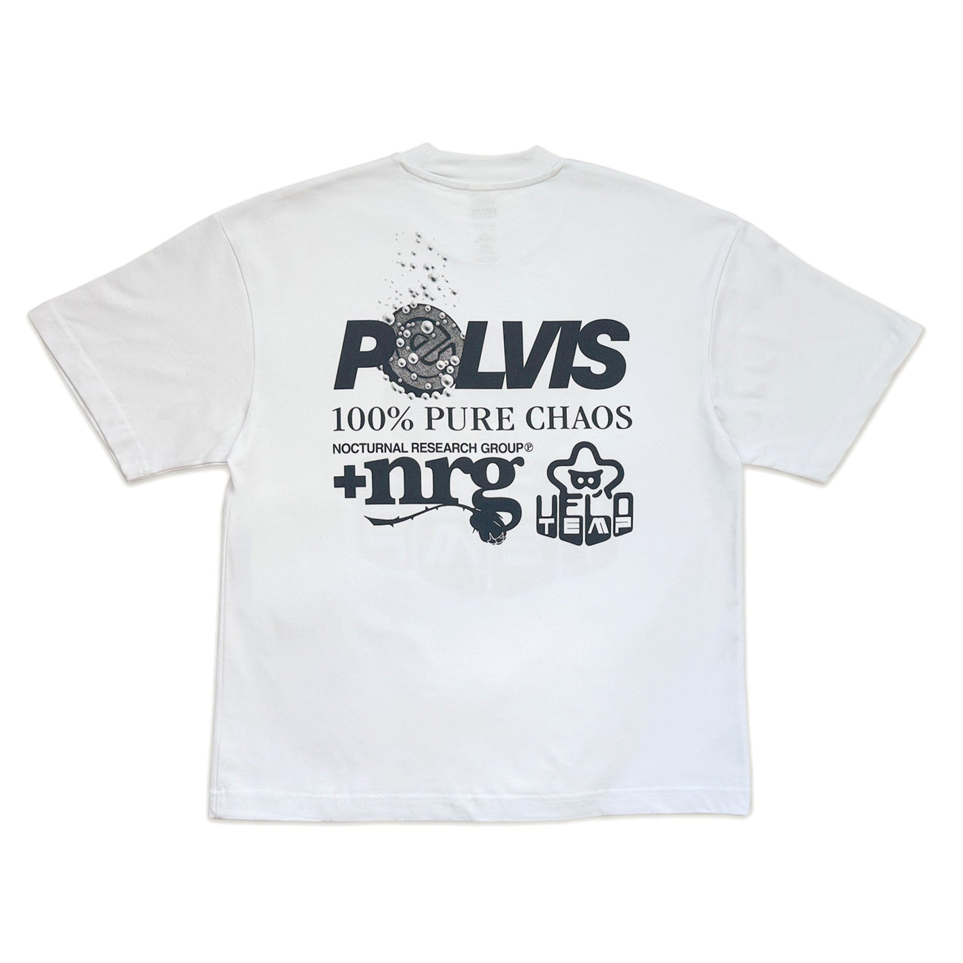 PELVIS x VELO TEMP - STAR POWER UP TEE WHITE