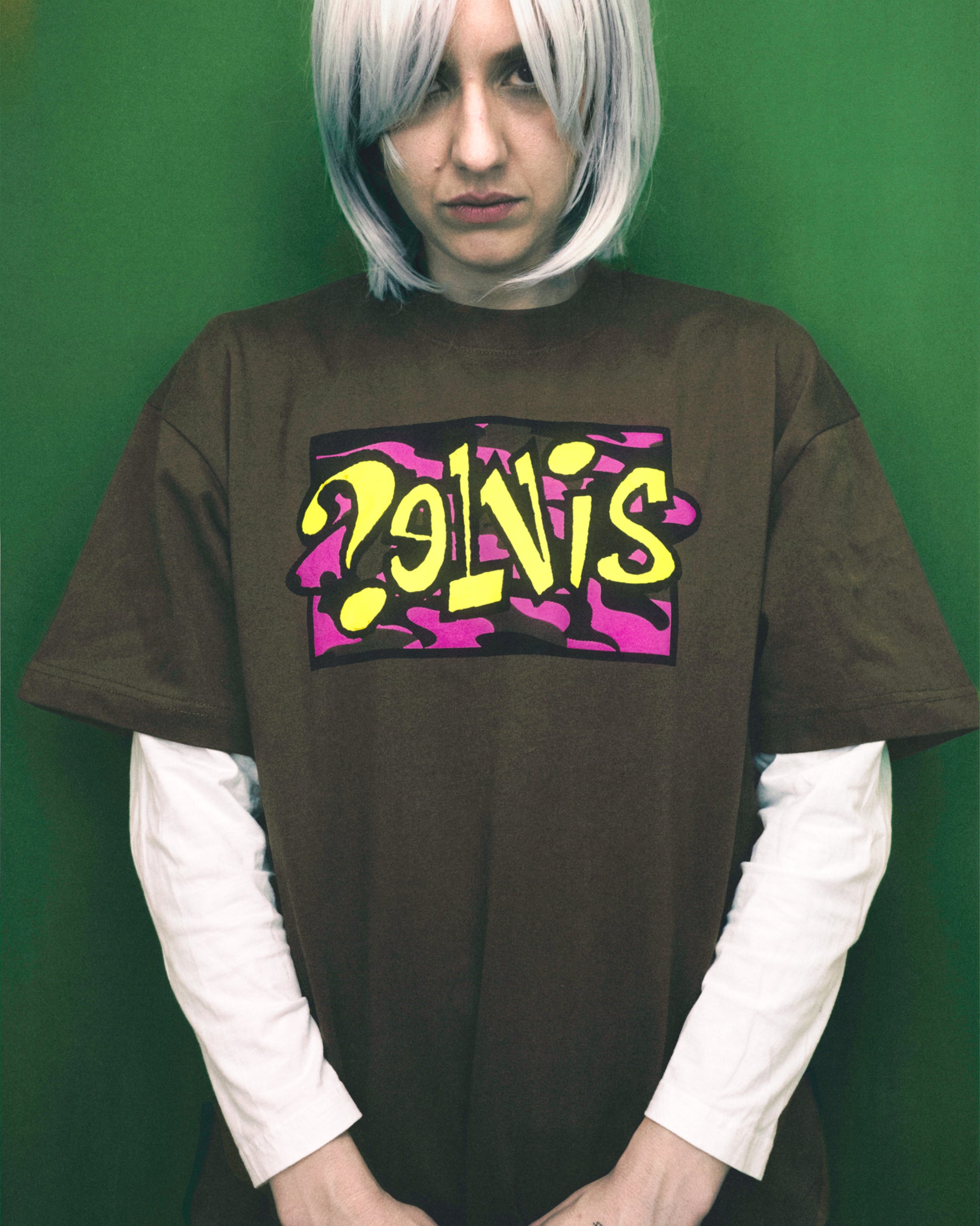 OVALO LOGO SS TEE BROWN